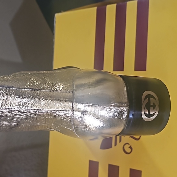 Gucci   Gold and Black Combat Boots 40 - Picture 8 of 8